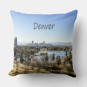 Denver City and Mountains Colorado Kissen