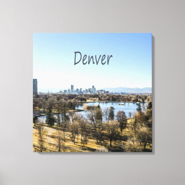 Denver City and Mountains Colorado Leinwanddruck (Vorderseite)