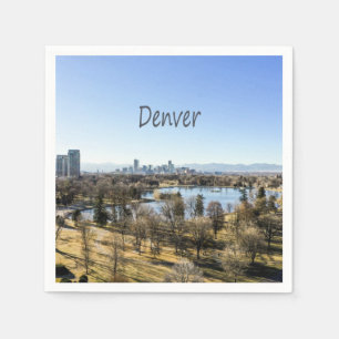 Denver City and Mountains Colorado Serviette