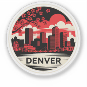 Denver City Colorado USA Aufkleber