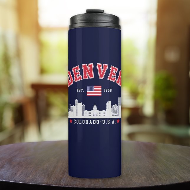 Denver City Horizon Graphic Thermosbecher (Von Creator hochgeladen)
