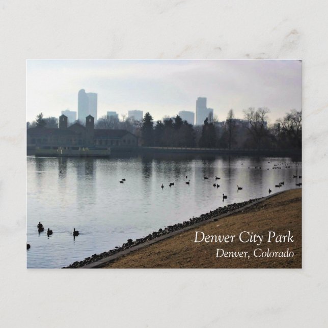Denver City Park, Denver, Colorado Postkarte (Vorderseite)