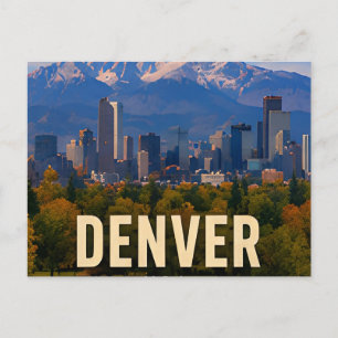 Denver Colorado Bergstadt Reise Geschenk Postkarte