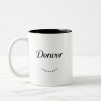 Denver Colorado Black Schriftart