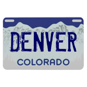 Denver Colorado blauer Nummernschild-Magnet Magnet