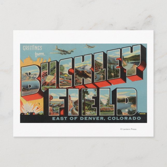 Denver, Colorado, Buckley Field Postkarte (Vorderseite)