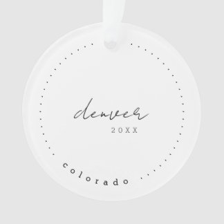 Denver, Colorado CO Travel Vereinte Staaten Simple Ornament