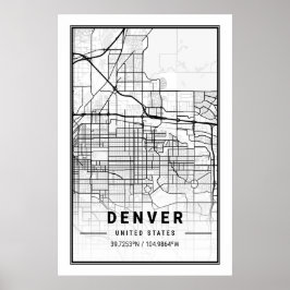 Denver Colorado CO USA City Travel Poster