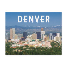 Denver Colorado Downtown Skyline und Berge
