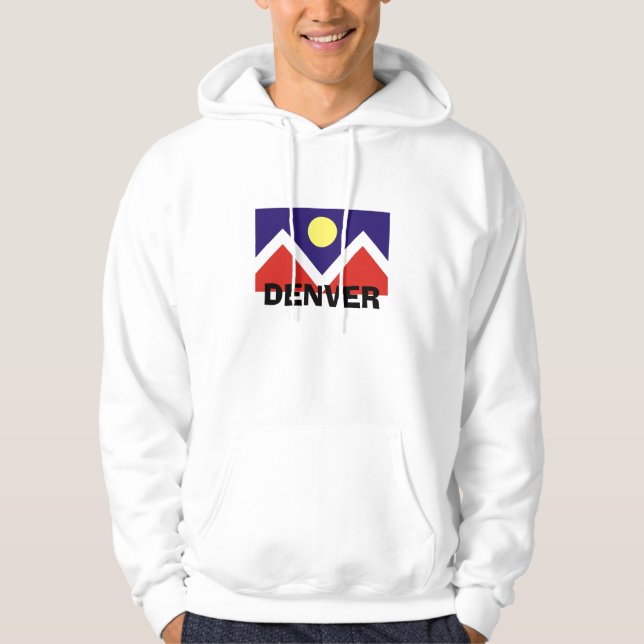 Denver, Colorado Flag Hoodie (Vorderseite)