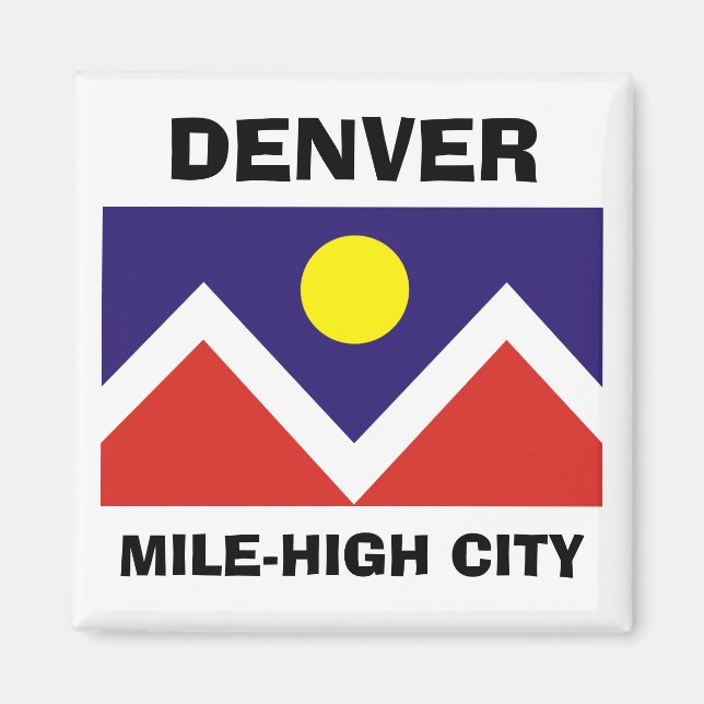 Denver, Colorado Flag Magnet (Vorne)