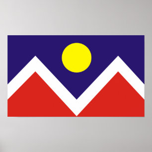 Denver, Colorado Flag Poster