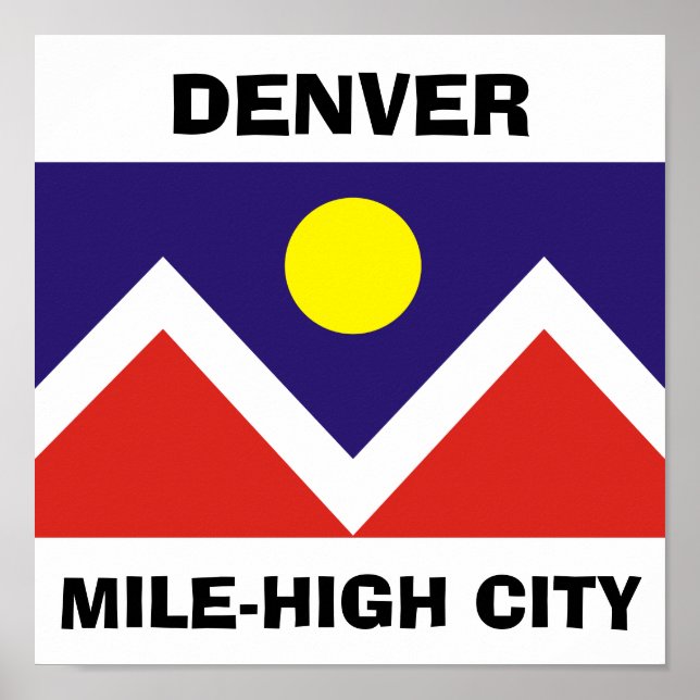 Denver, Colorado Flag Poster (Vorne)