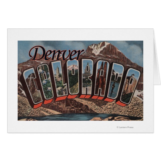 Denver, Colorado - Große Buchstabenszenen (Vorderseite (Horizontal))