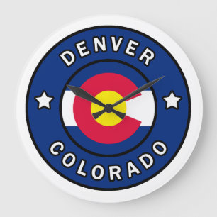 Denver Colorado Große Wanduhr