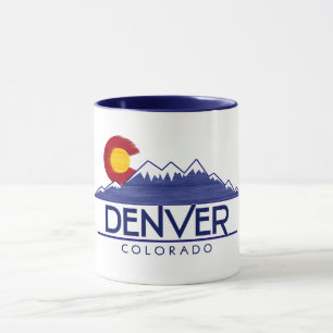 Denver Colorado Holzberge Tasse