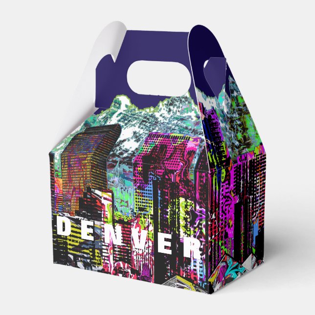 Denver, Colorado in Graffiti Geschenkschachtel (Vorderseite)