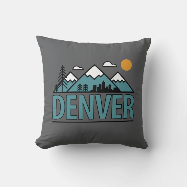 Denver Colorado Kissen (Vorderseite)