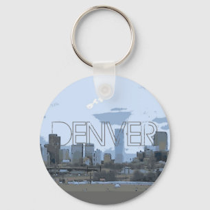 Denver Colorado künstlerischer Schlüsselanhänger
