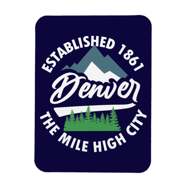 Denver, Colorado Magnet (Vertikal)