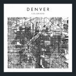 Denver Colorado Minimal Modern Street Karte Poster<br><div class="desc">Denver Colorado Minimal Modern Street Karte</div>