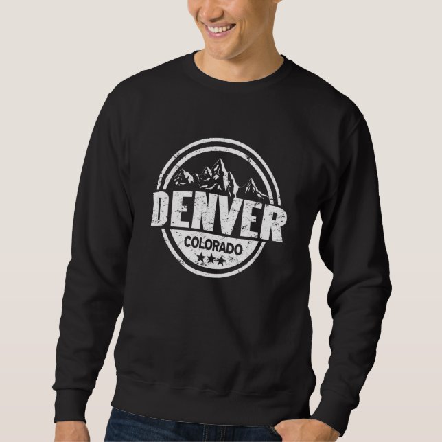 Denver Colorado Mountains Sweatshirt (Vorderseite)