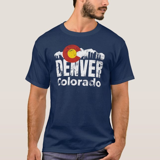 Denver Colorado Mountains T - Shirt (Vorderseite)