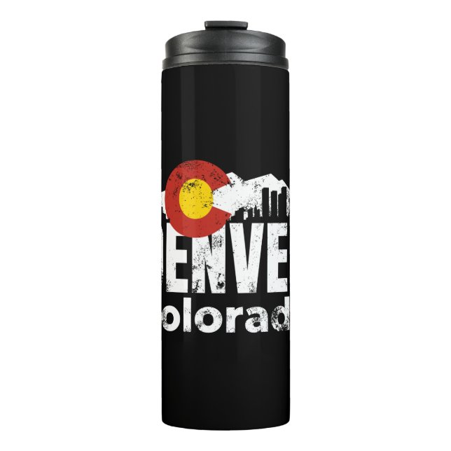Denver Colorado Mountains Thermosbecher (Vorderseite)