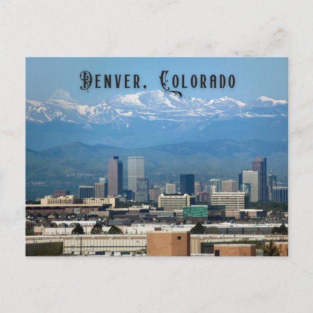Denver Colorado Postcard für Reisen Postkarte (Vorderseite)