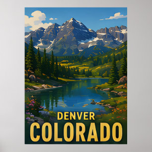 Denver Colorado Reise-Geschenk Poster