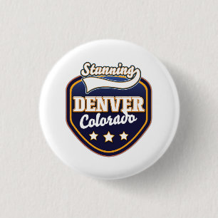 Denver Colorado Reiselogo Button