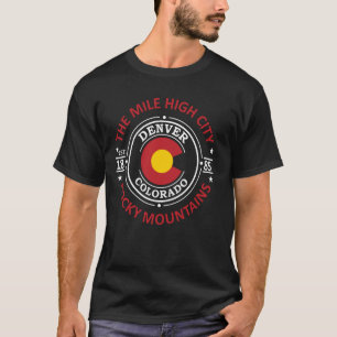 Denver Colorado Rocky Mountains Highlights T-Shirt