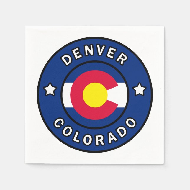 Denver Colorado Serviette (Vorderseite)