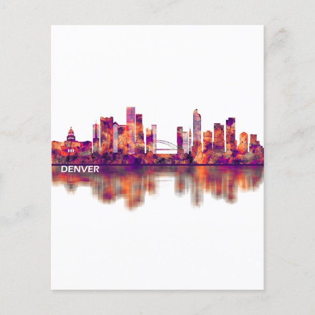 Denver Colorado Skyline Flyer (Vorne)