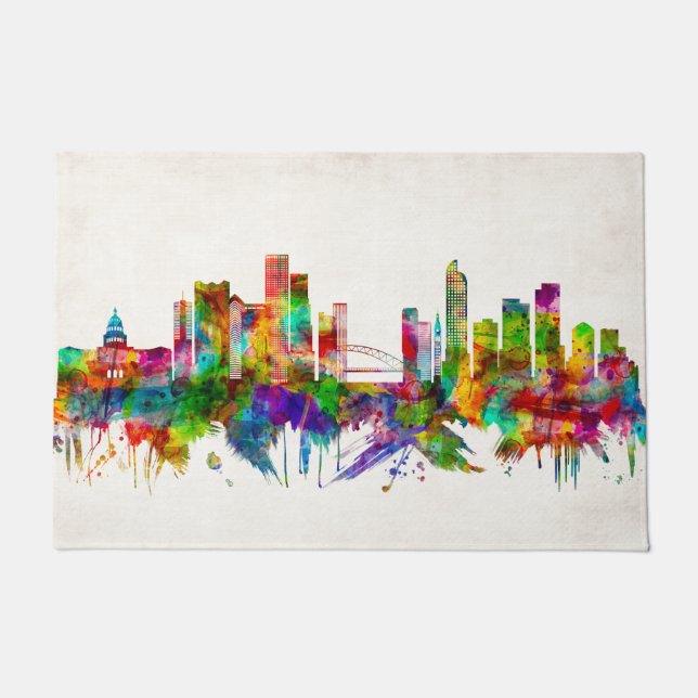 Denver Colorado Skyline Fußmatte (Vorderseite)