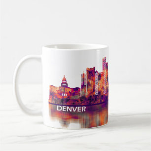 Denver Colorado Skyline Kaffeetasse