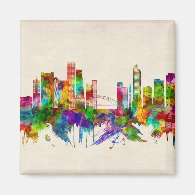 Denver Colorado Skyline Magnet (Vorne)