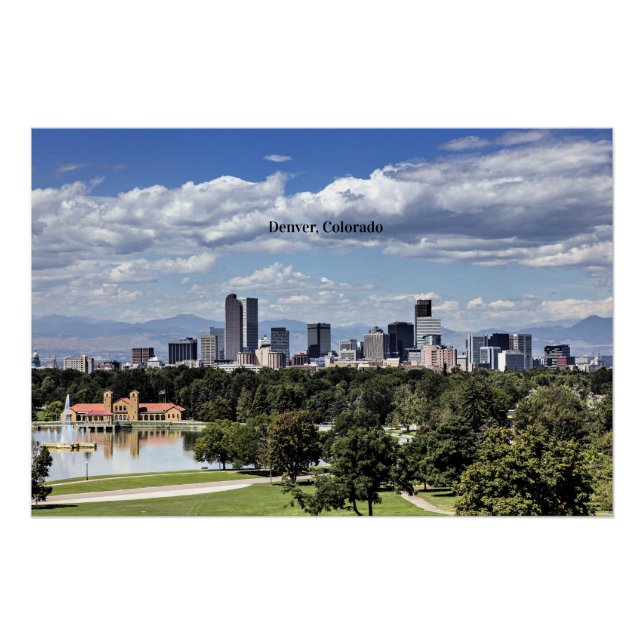 Denver, Colorado Skyline Poster (Vorderseite)