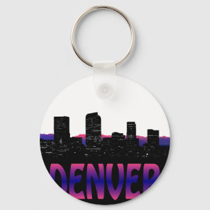 Denver Colorado Skyline Schlüsselanhänger
