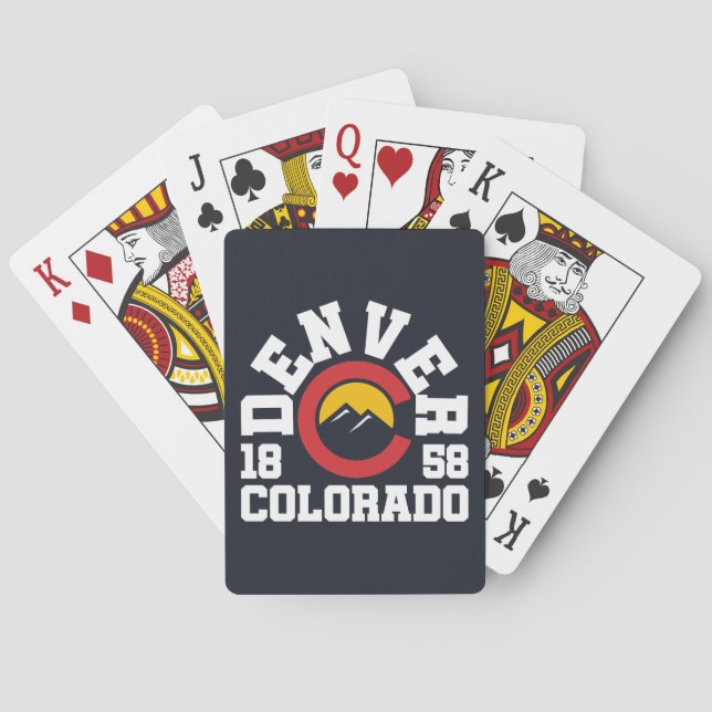 Denver, Colorado Spielkarten (Rückseite)