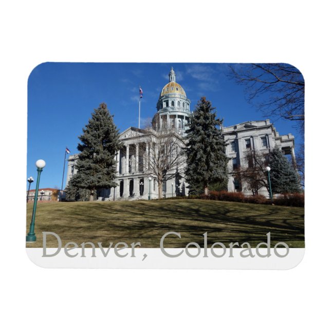 Denver, Colorado, Staat Hauptstadt Gebäude Magnet (Horizontal)