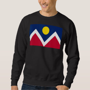 Denver Colorado Stadt Flaggengeschichte Sweatshirt