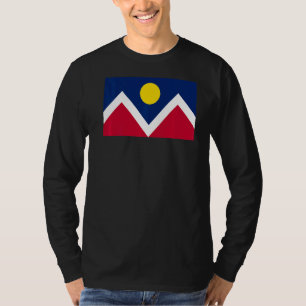 Denver Colorado Stadt Flaggengeschichte T-Shirt