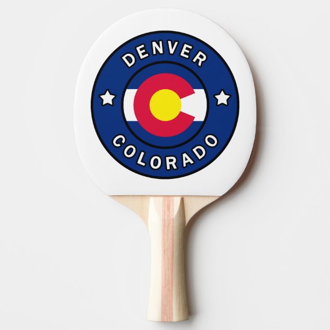 Denver Colorado Tischtennis Schläger (Vorderseite)