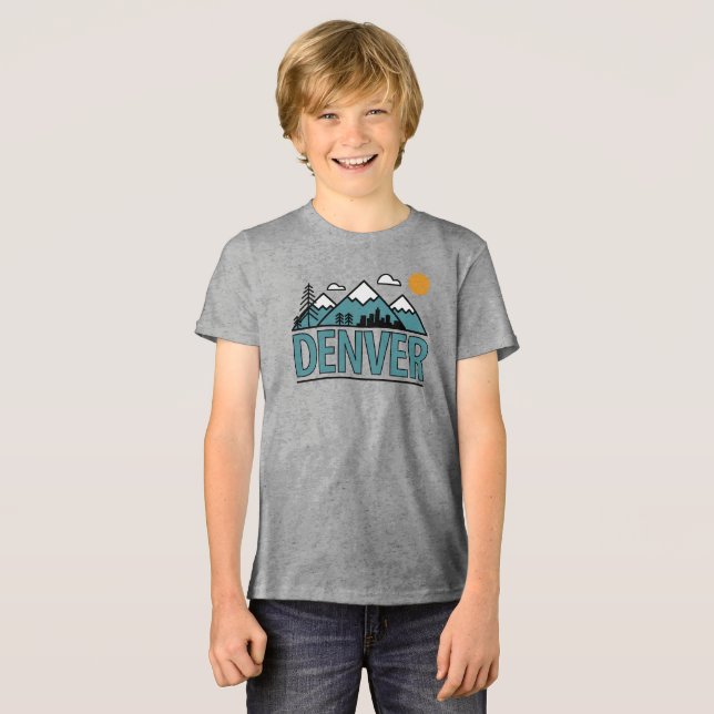 Denver Colorado Tri-Blend Shirt (Vorderseite voll)