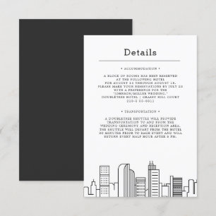 Denver, Colorado Wedding Gästedaten Einladung