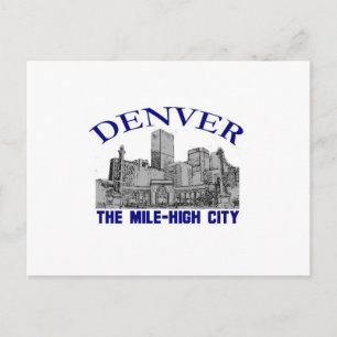 Denver, die "Mile High City" Postkarte