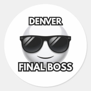 Denver Endgegner Cool Emoji Aufkleber