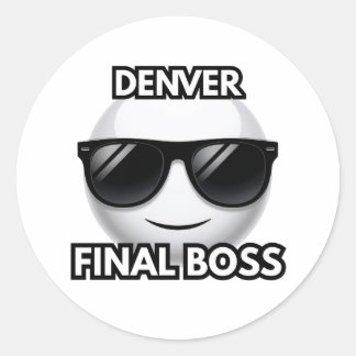 Denver Endgegner Cool Emoji Aufkleber