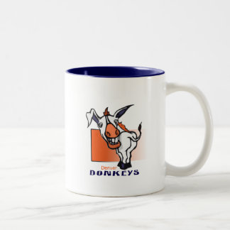 Denver-Esel (Tasse) Zweifarbige Tasse